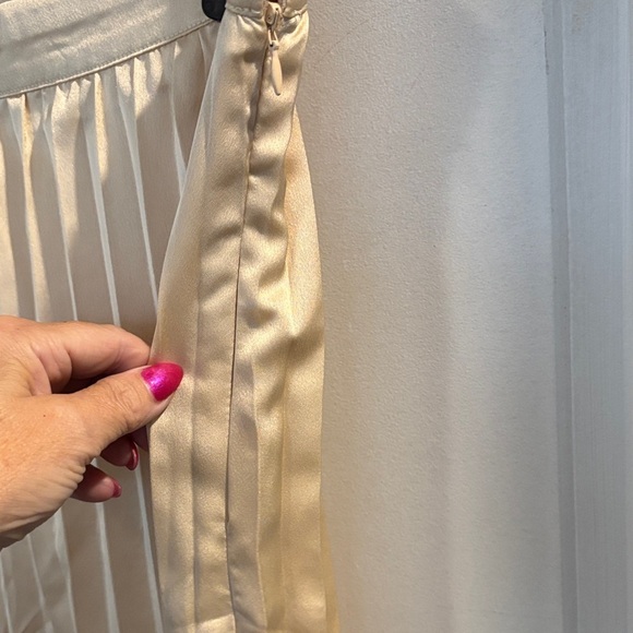 Elegant Cream Wide Leg pleated/palazzo Pants- NWOT - Picture 2 of 4